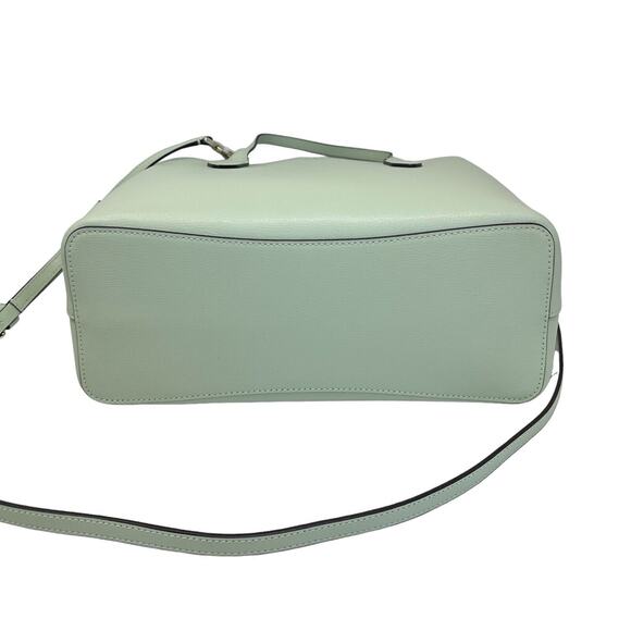 Kate Spade Harper Satchel Refined Grain Olive Leather Crossbody Bag WKR00064 - Picture 5 of 6